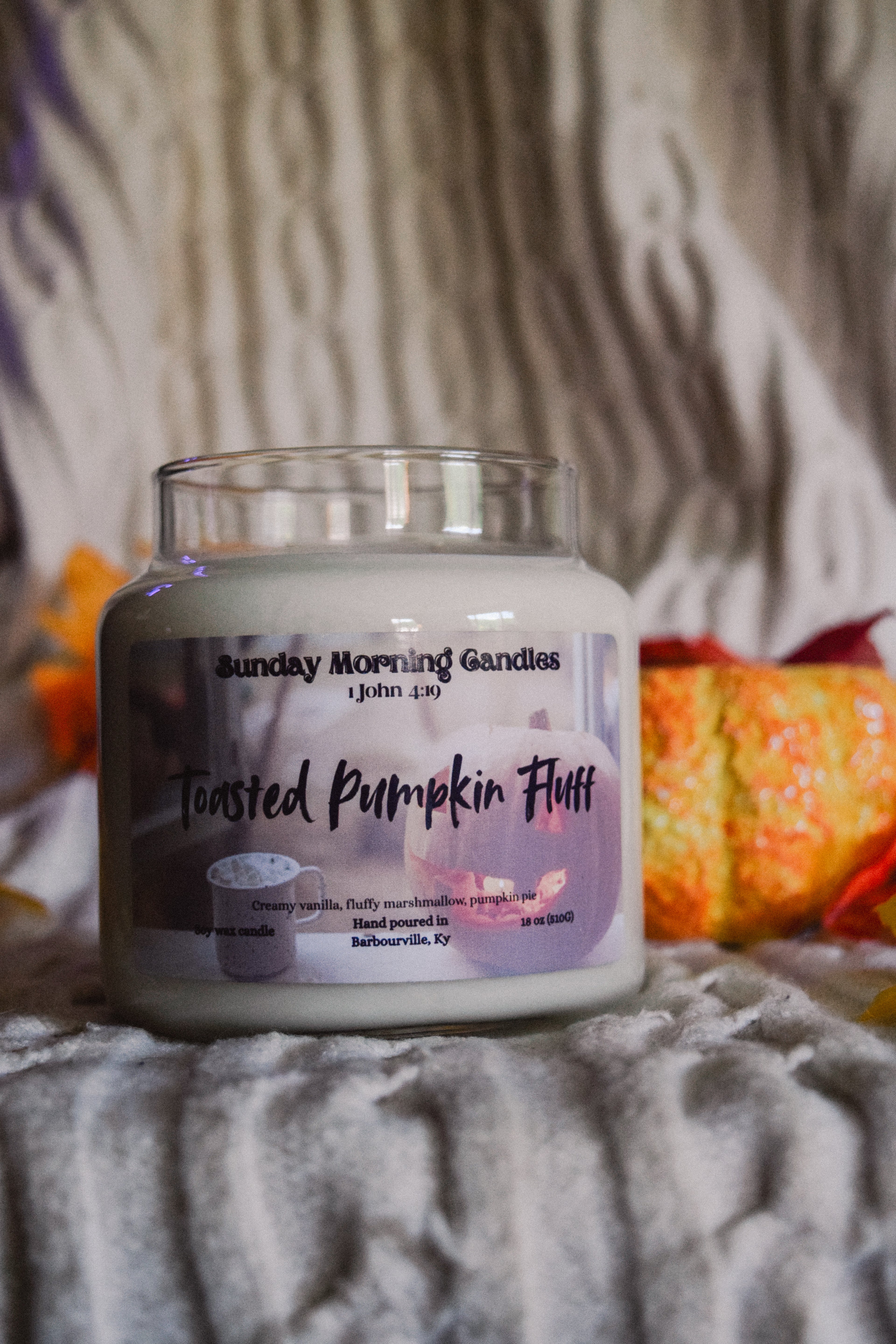 18 Ounce Toasted Pumpkin Fluff Candle