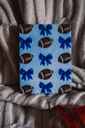 Blue Bows and Football Car Freshener