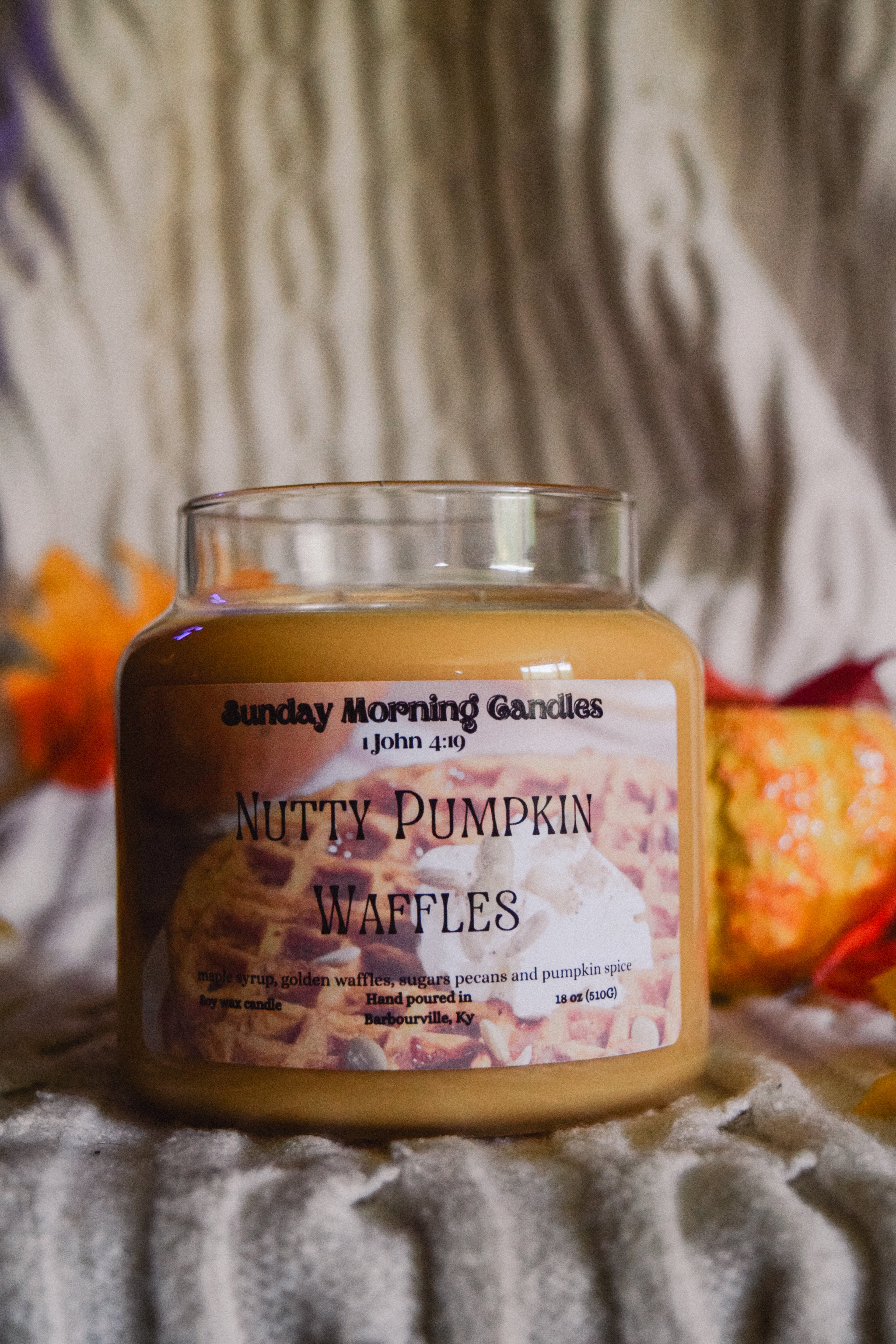 18 Ounce Nutty Pumpkin Waffles Candle