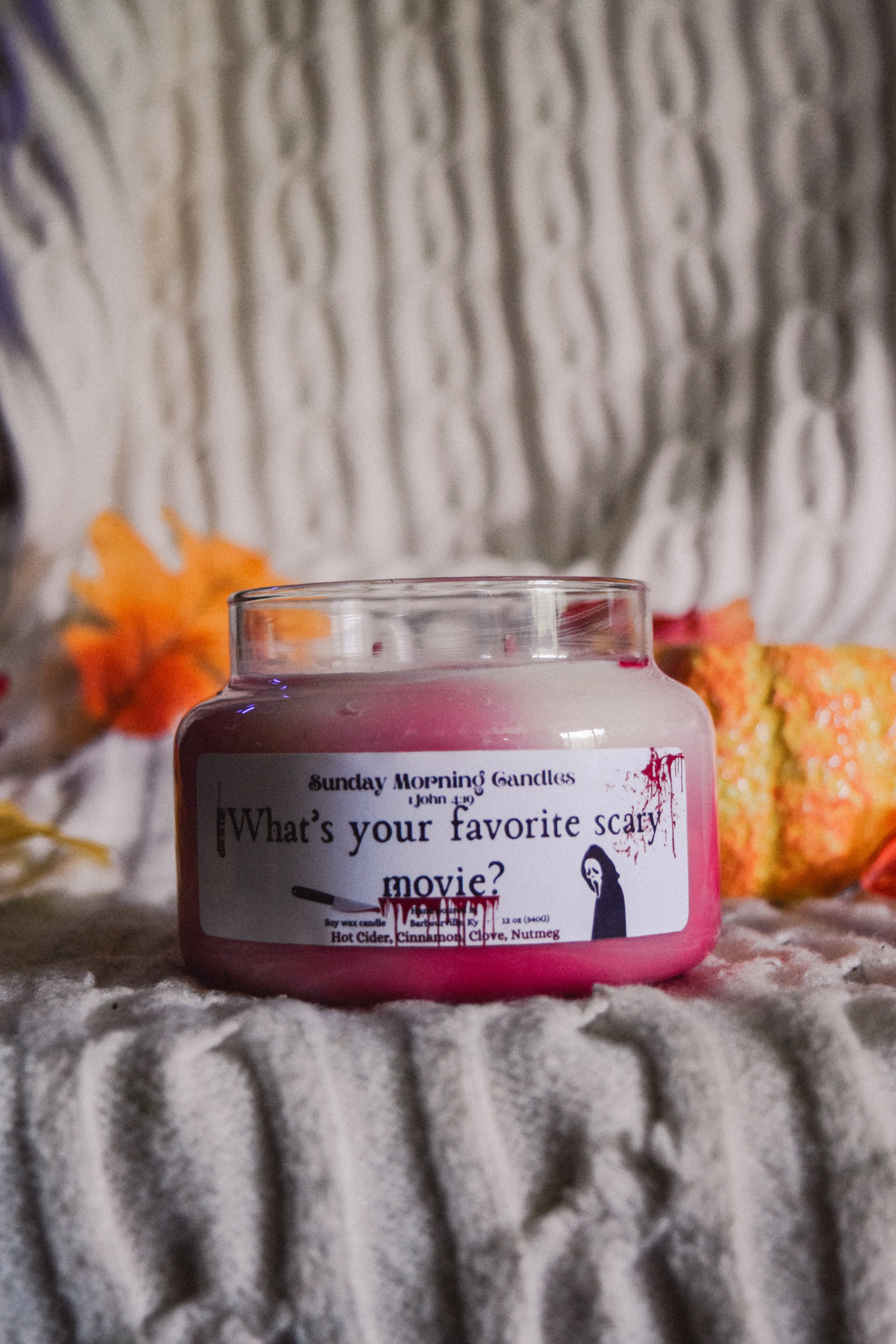 12 Ounce What's Your Favorite Scary Movie Candle