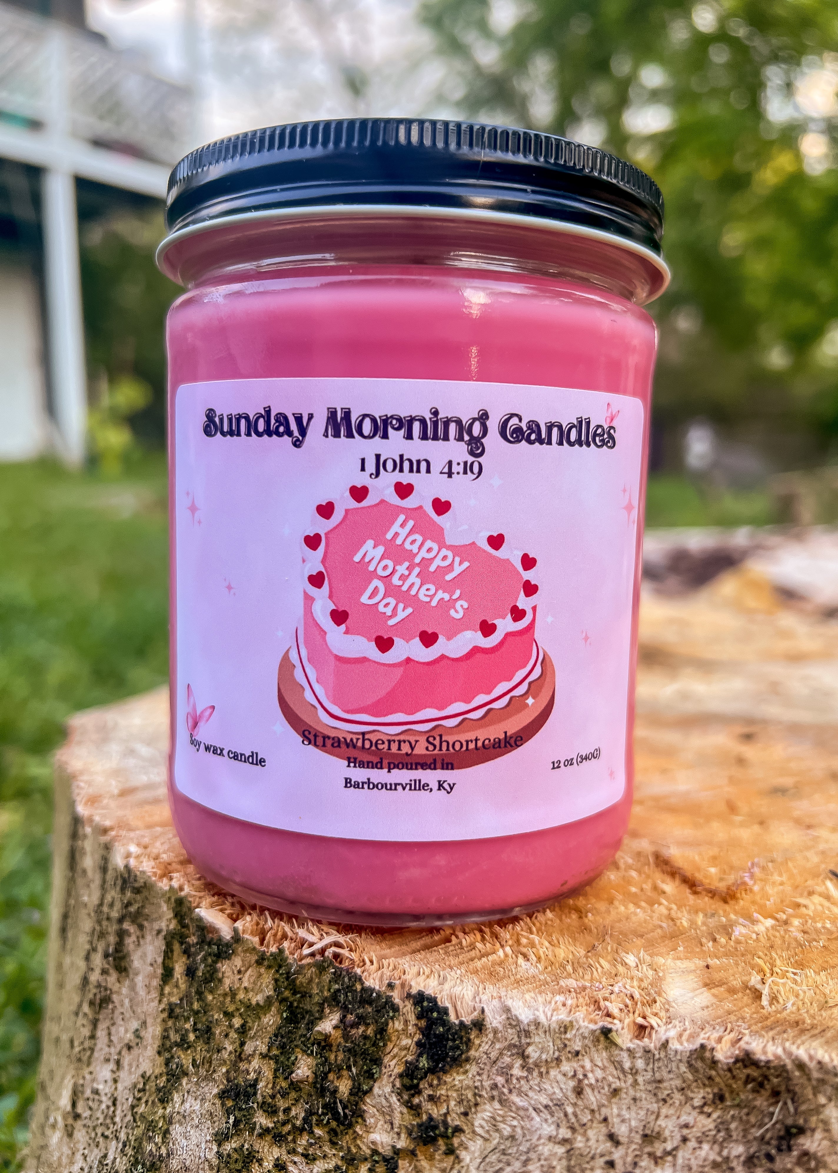 Strawberry Shortcake Mother’s Day Candle