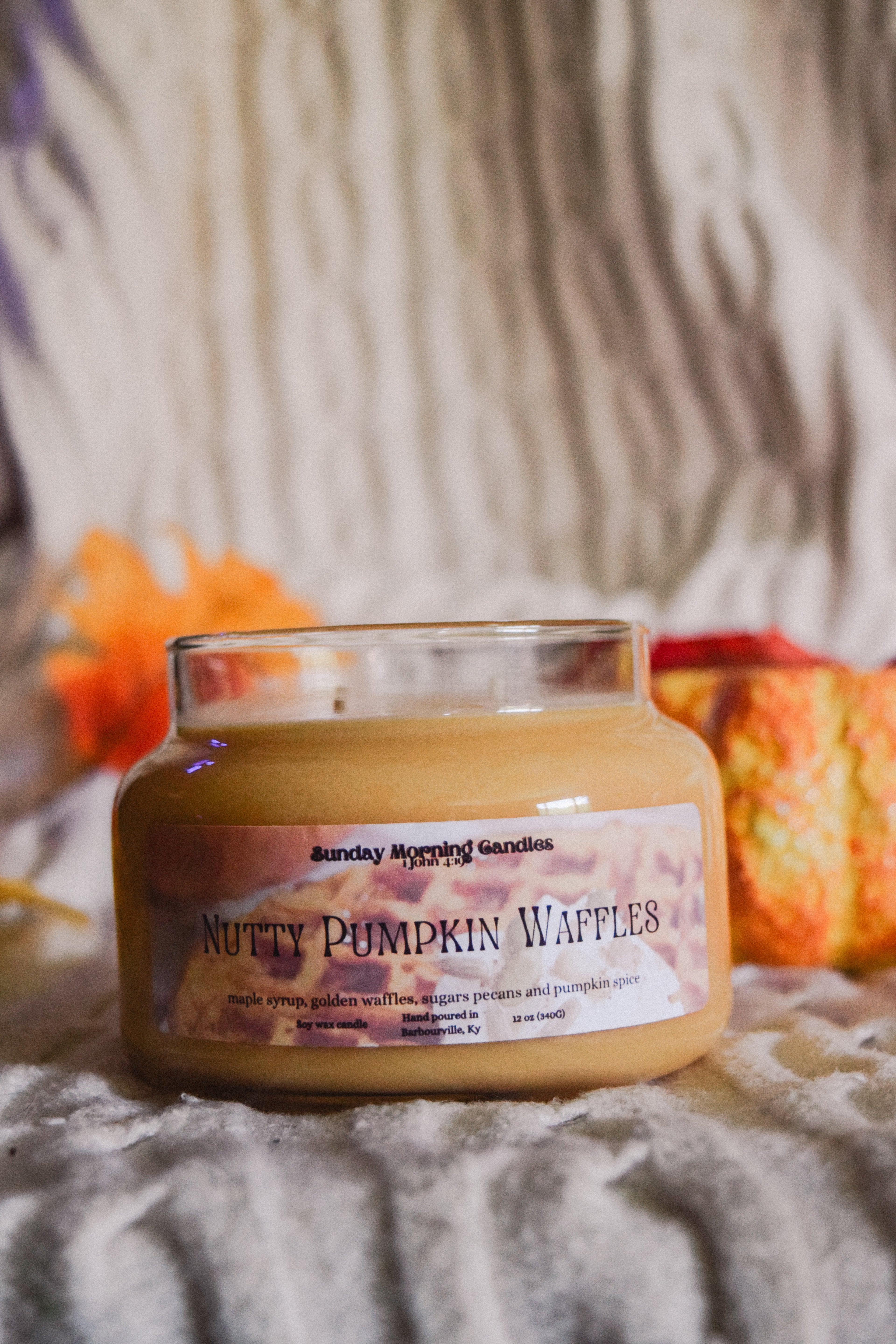 12 Ounce Nutty Pumpkin Waffles Candle